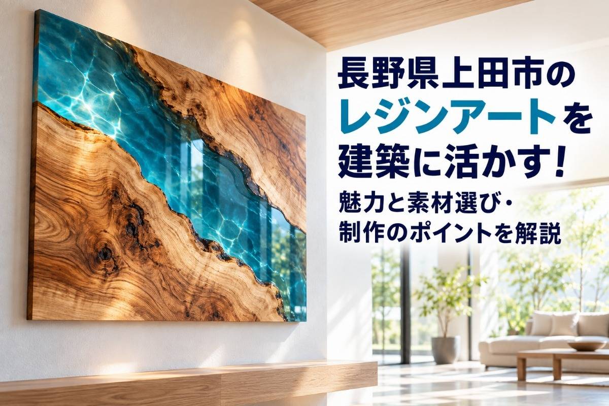 長野県上田市のレジンアートを建築に活かす！魅力と素材選び・制作の