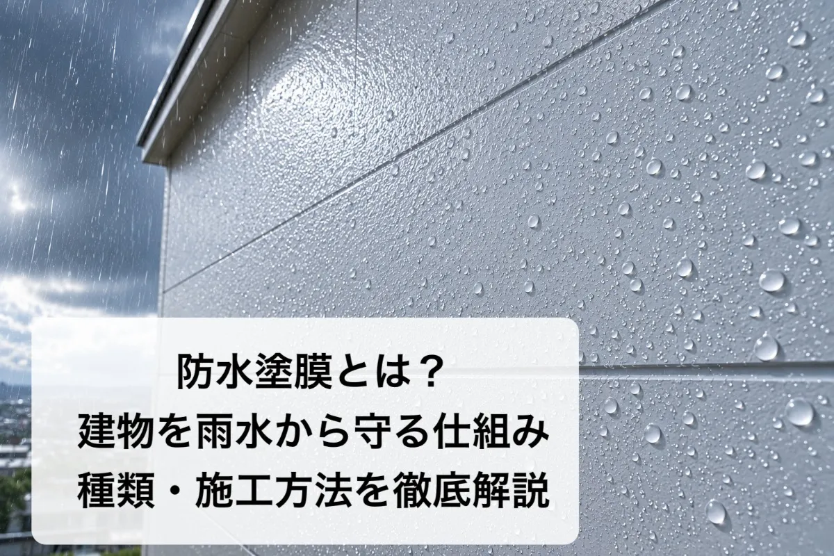 防水塗膜とは？建物を雨水から守る仕組み・種類・施工方法を徹底解説